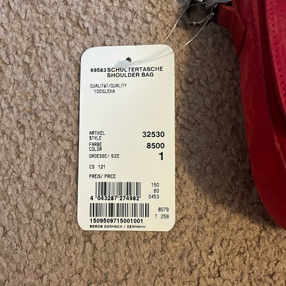 ESCADA red suede shoulder bag - Picture 2 of 7